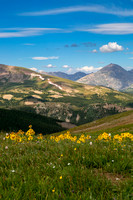 Ten Mile Range in July (portrait)