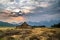 Stormy Mormon Row Barn